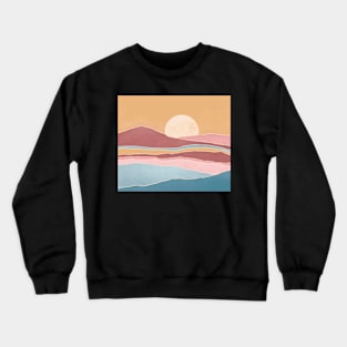 Terra mountain landscape poster Crewneck Sweatshirt